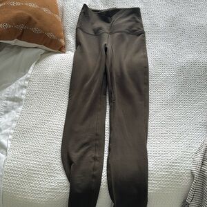 Lululemon High Waisted Fleece Lined Lounge Leggings